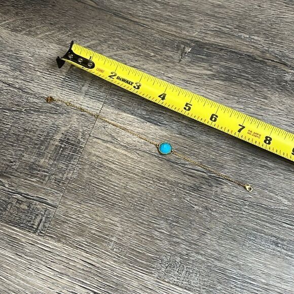 Stella & Dot retired blue beaded adjustable bracelet - Picture 7 of 9